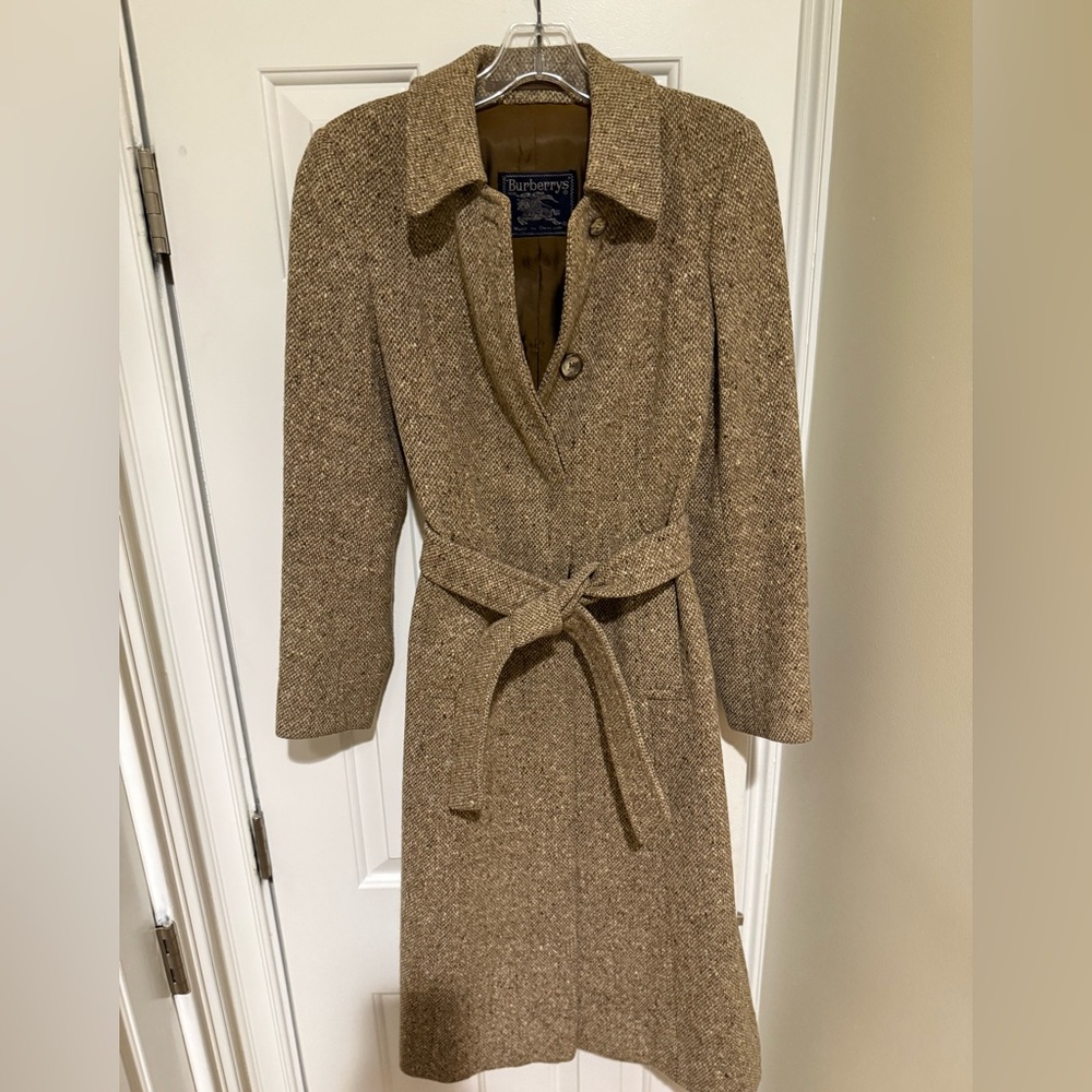 Vintage Burberrys Wool Tweed Coat